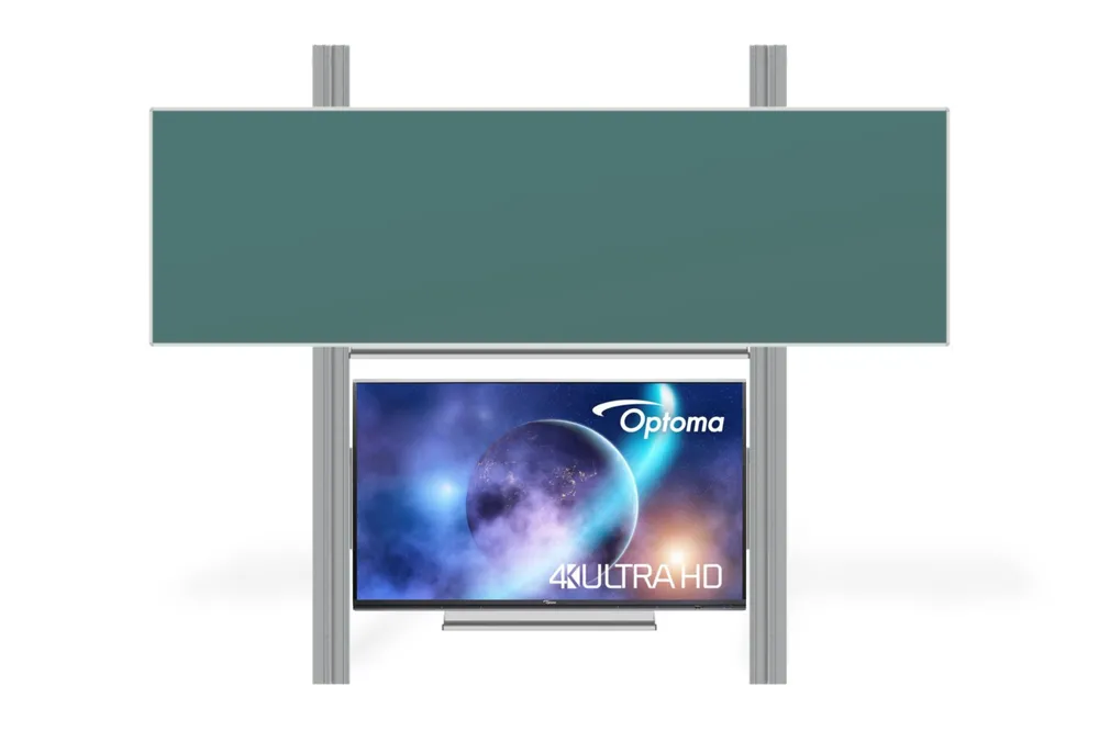 Interaktivní sestava LCD panel s přední krycí tabulí na PYLONU AL